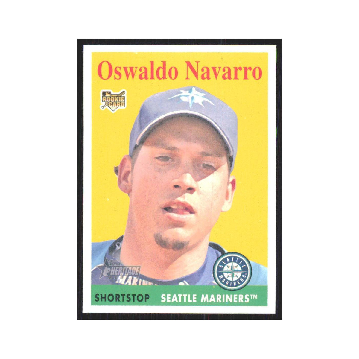 Oswaldo Navarro Rookie 2007 Topps Heritage #443 Seattle Mariners NM