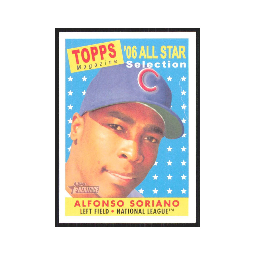 Alfonso Soriano 2007 Topps Heritage #484 Chicago Cubs Baseball Card NM