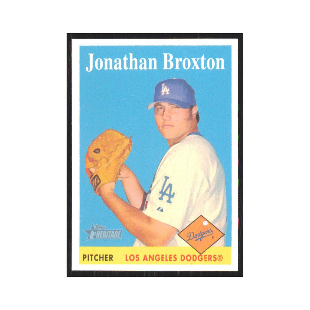 Jonathan Broxton 2007 Topps Heritage #191 Los Angeles Dodgers Baseball Card NM