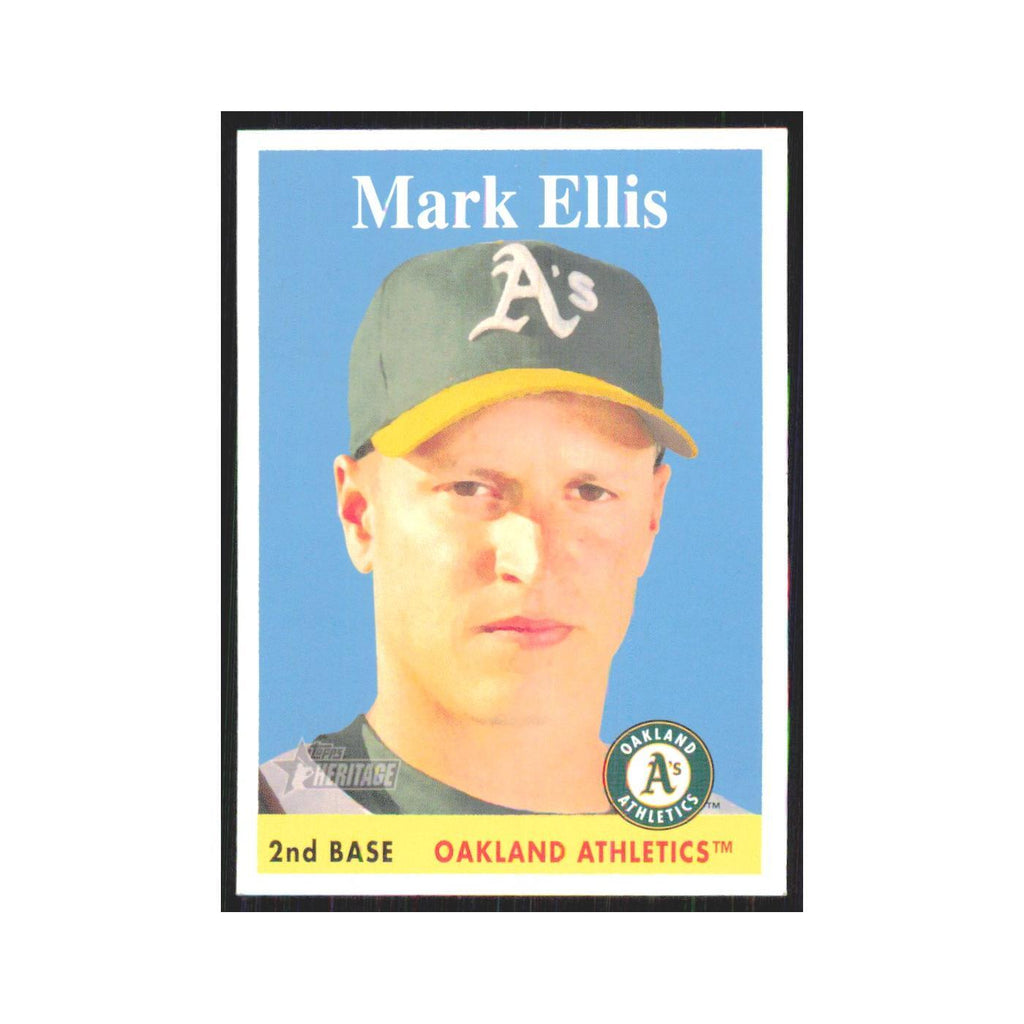 Mark Ellis 2007 Topps Heritage #105 Oakland Athletics Baseball Card NM