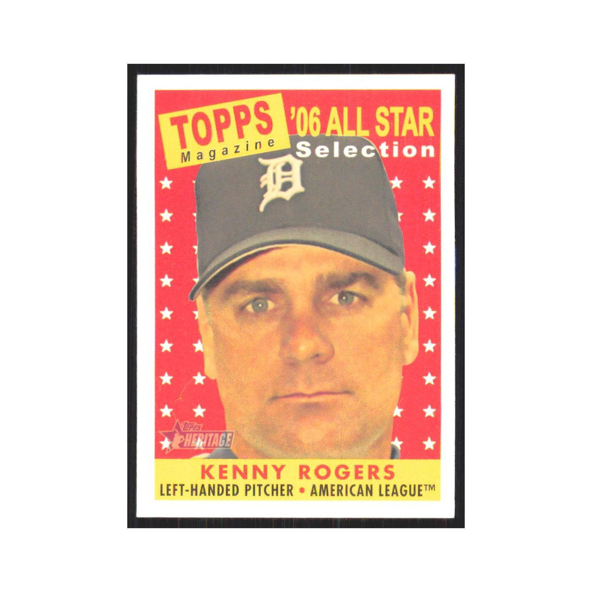 Kenny Rogers 2007 Topps Heritage #495 Detroit Tigers Baseball Card NM