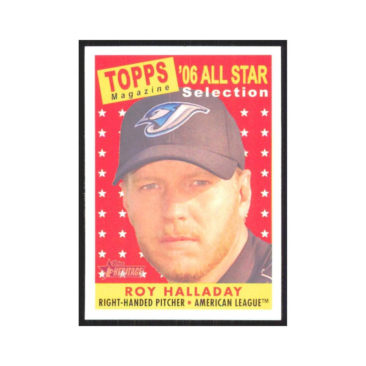Roy Halladay 2007 Topps Heritage #493 Toronto Blue Jays Baseball Card NM