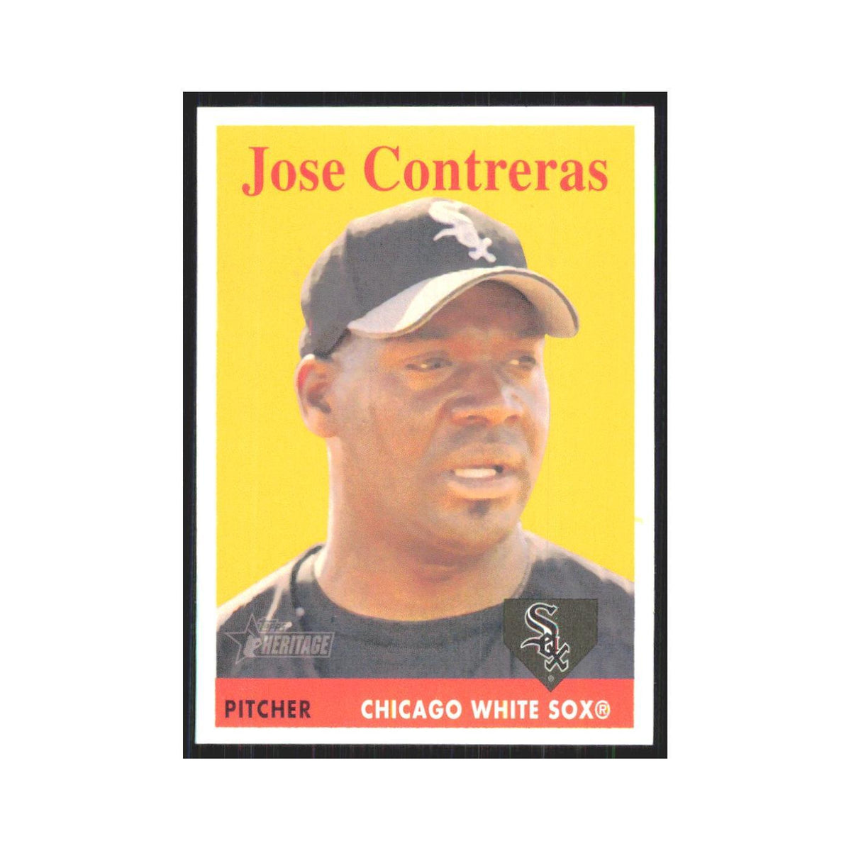 Jose Contreras 2007 Topps Heritage #100 Chicago White Sox Baseball Card NM