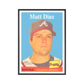 Matt Diaz 2007 Topps Heritage #355 Atlanta Braves Baseball Card NM