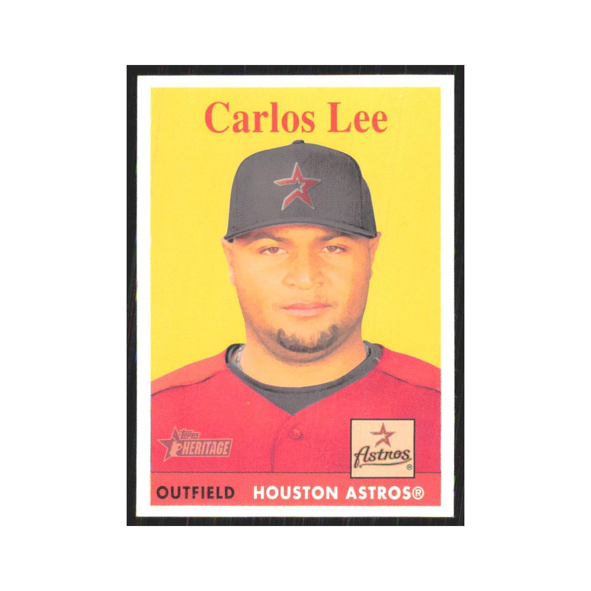 Carlos Lee 2007 Topps Heritage #201 Houston Astros Baseball Card NM