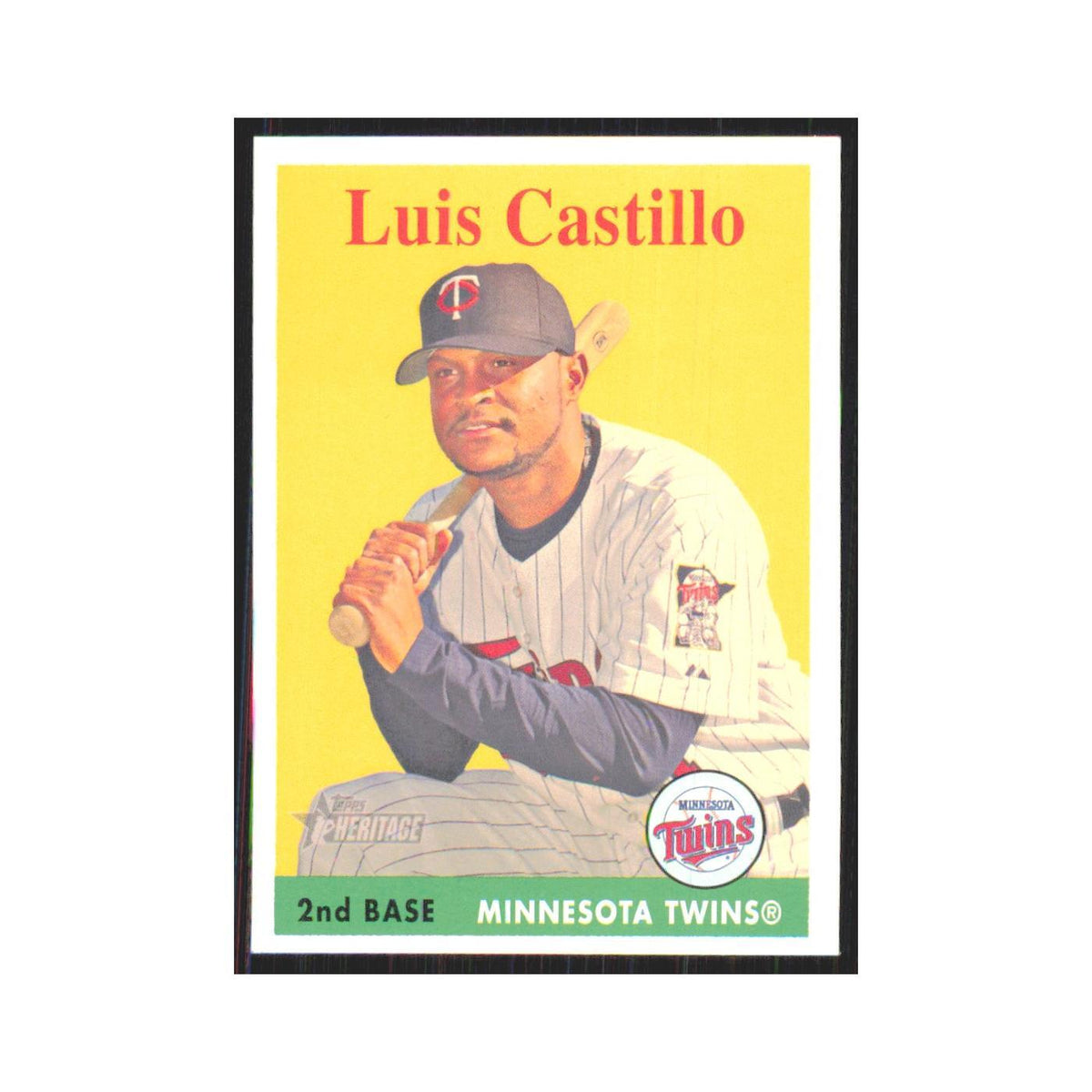 Luis Castillo 2007 Topps Heritage #208 Minnesota Twins Baseball Card NM