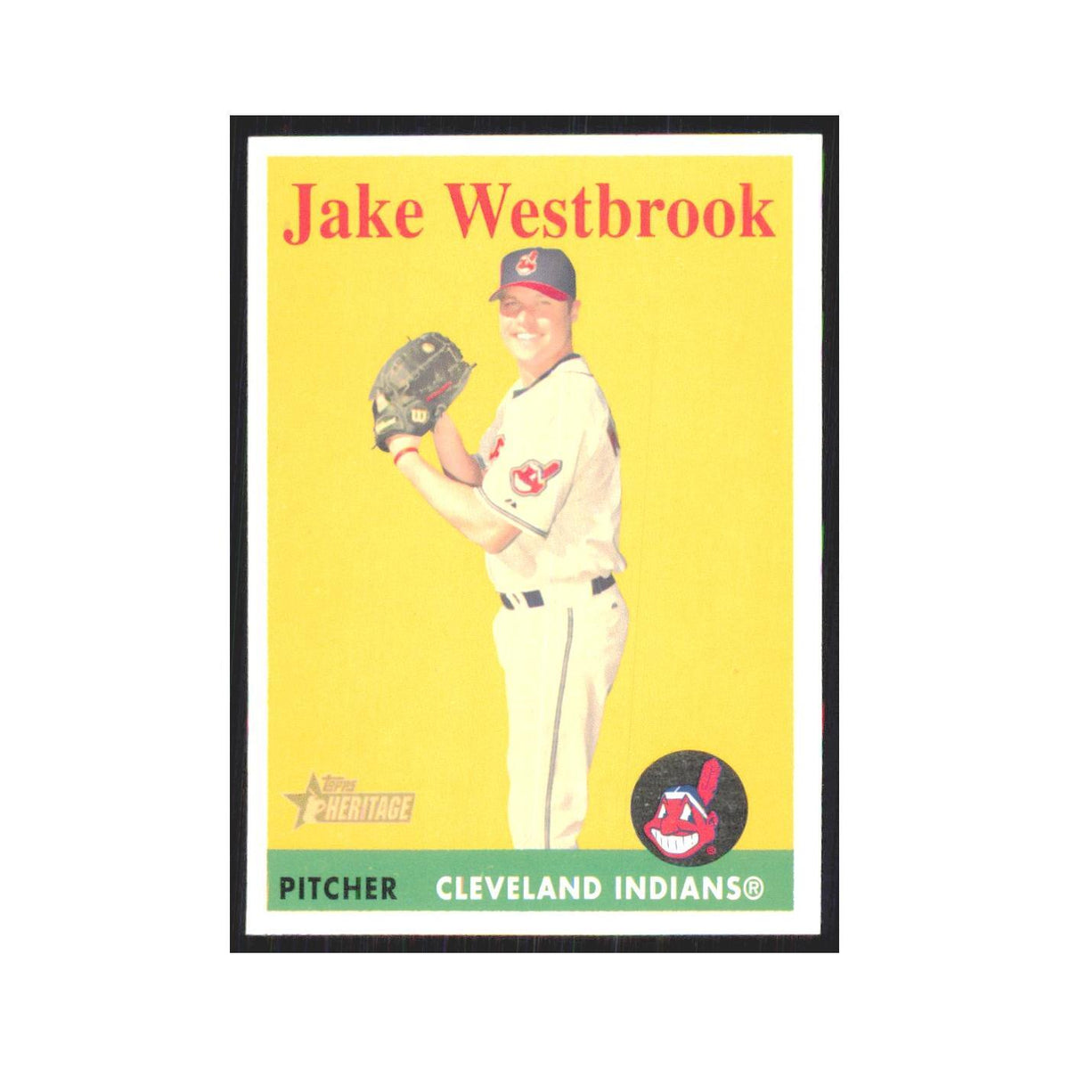 Jake Westbrook 2007 Topps Heritage #439 Cleveland Indians Baseball Card NM