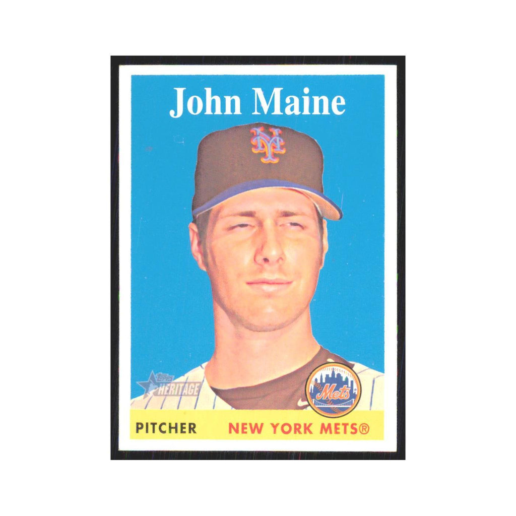 John Maine 2007 Topps Heritage #457 New York Mets Baseball Card NM
