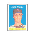 John Maine 2007 Topps Heritage #457 New York Mets Baseball Card NM