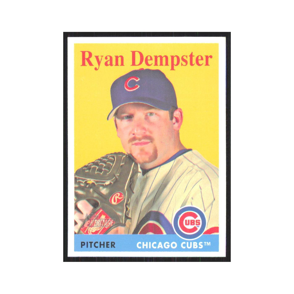 Ryan Dempster 2007 Topps Heritage #198 Chicago Cubs Baseball Card NM