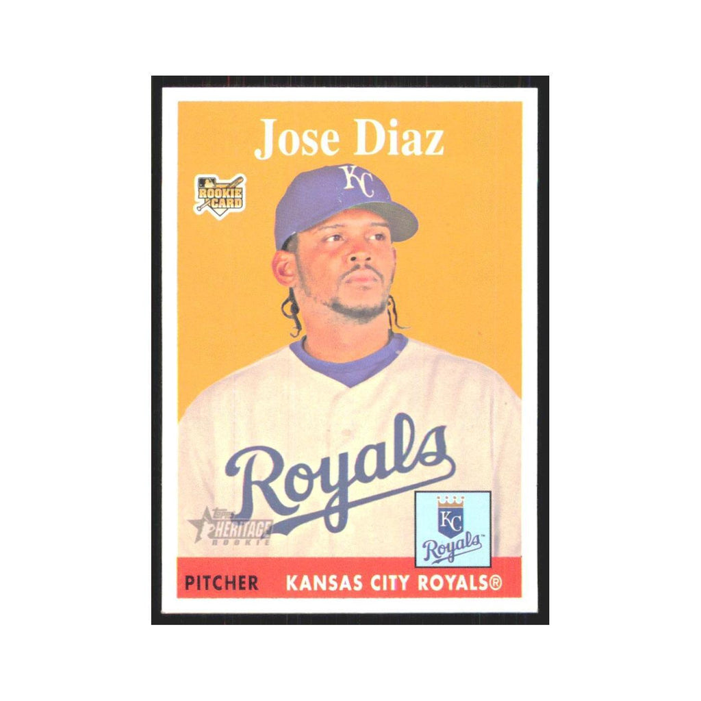 Jose Diaz Rookie 2007 Topps Heritage #367 Kansas City Royals Baseball Card NM