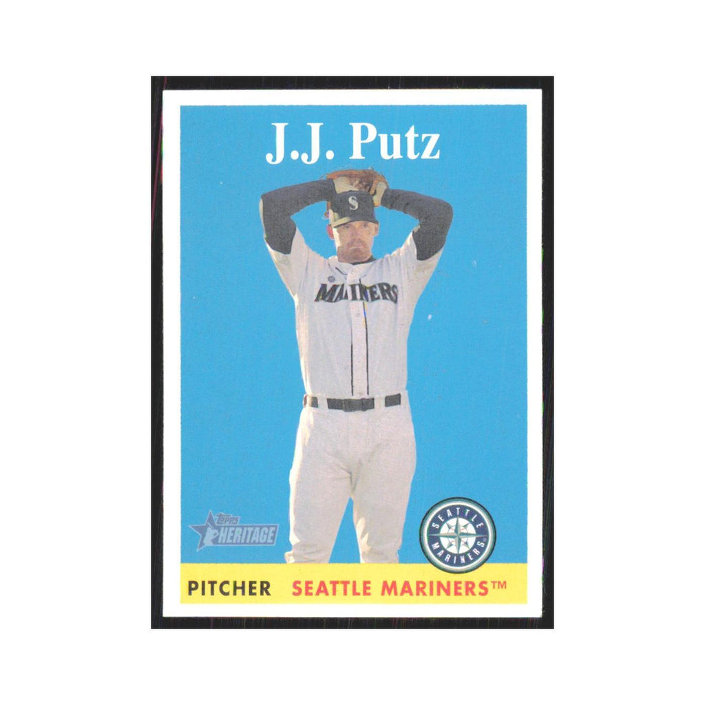 J.J. Putz 2007 Topps Heritage #381 Seattle Mariners Baseball Card NM