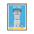 J.J. Putz 2007 Topps Heritage #381 Seattle Mariners Baseball Card NM