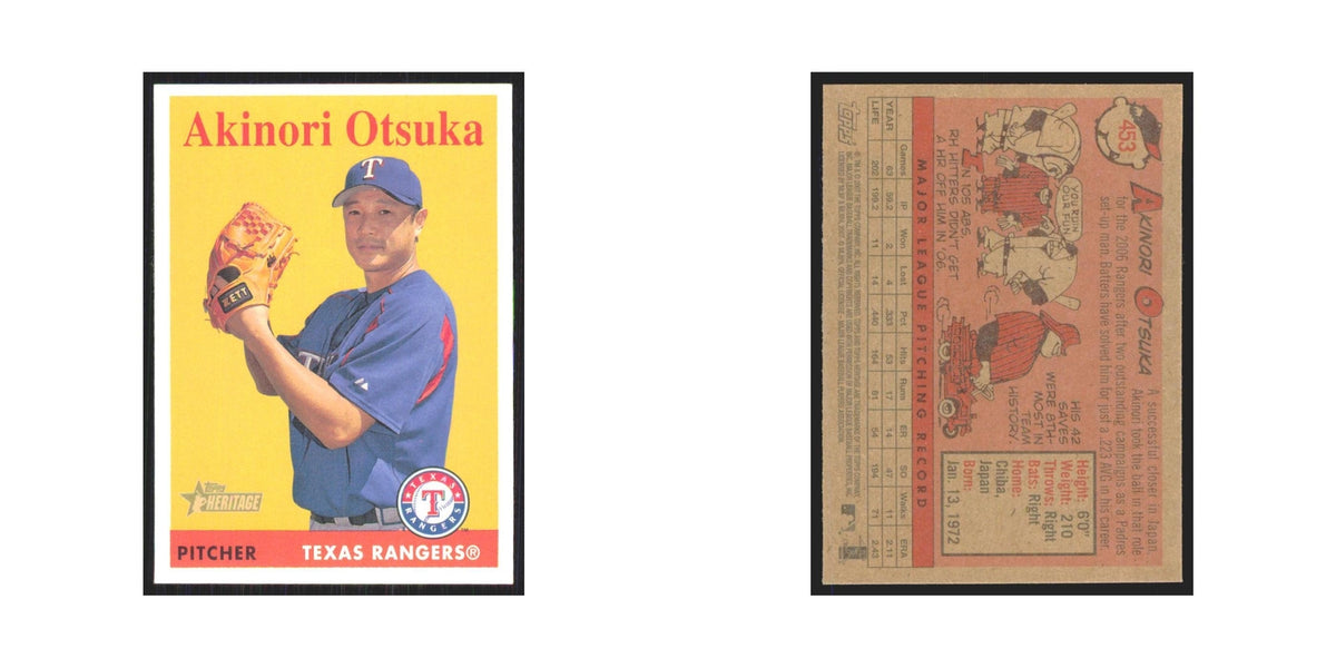 Akinori Otsuka 2007 Topps Heritage #453 Texas Rangers Baseball Card NM