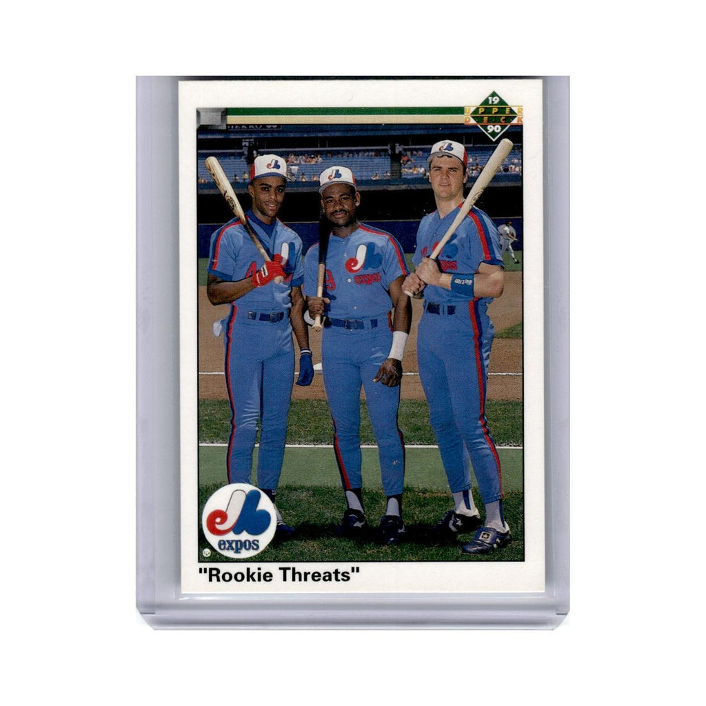 Larry Walker Marquis Grissom Delino DeShields Rookie 1990 Upper Deck #702 NM