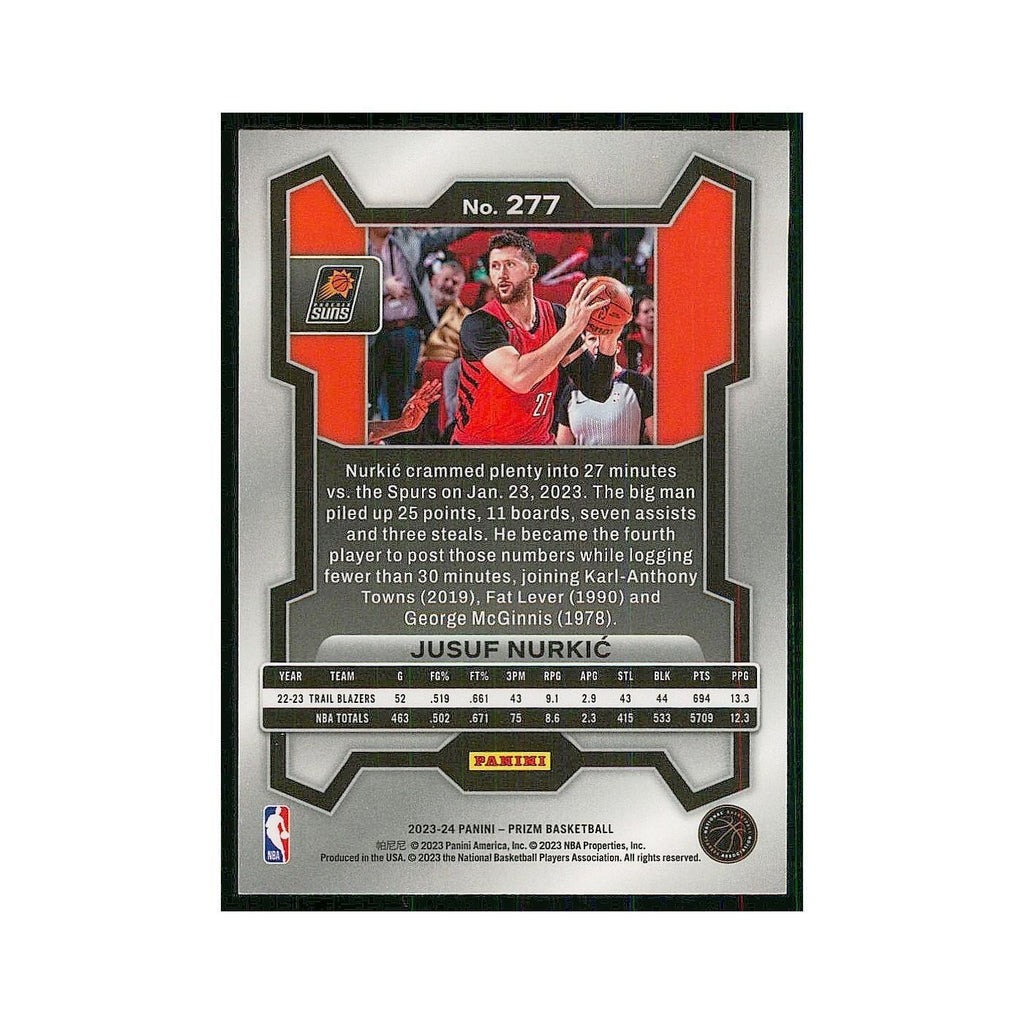 2023 Panini Prizm Jusuf Nurkic Suns #277