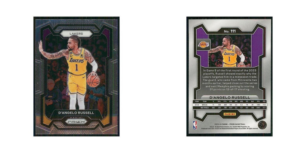 2023 Panini Prizm D'Angelo Russell Lakers #111