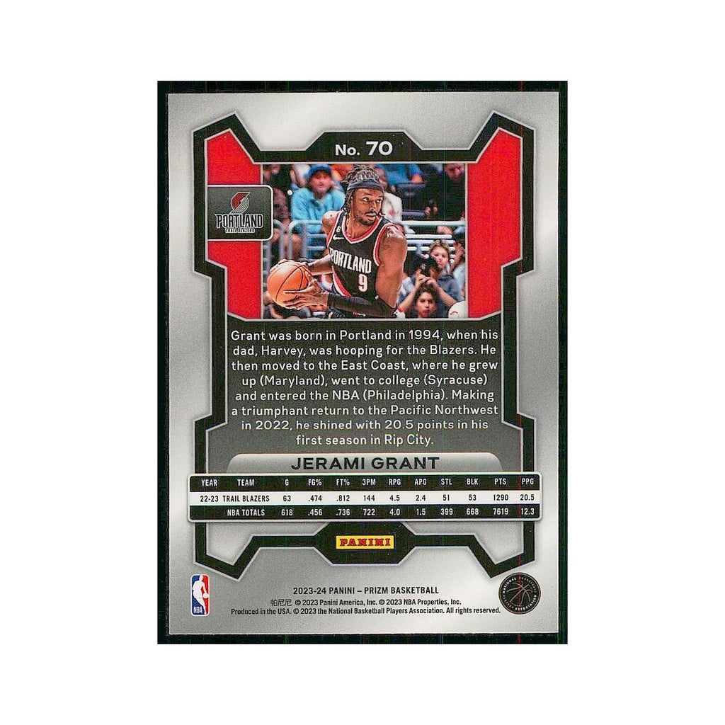 2023 Panini Prizm Jerami Grant Blazers #70
