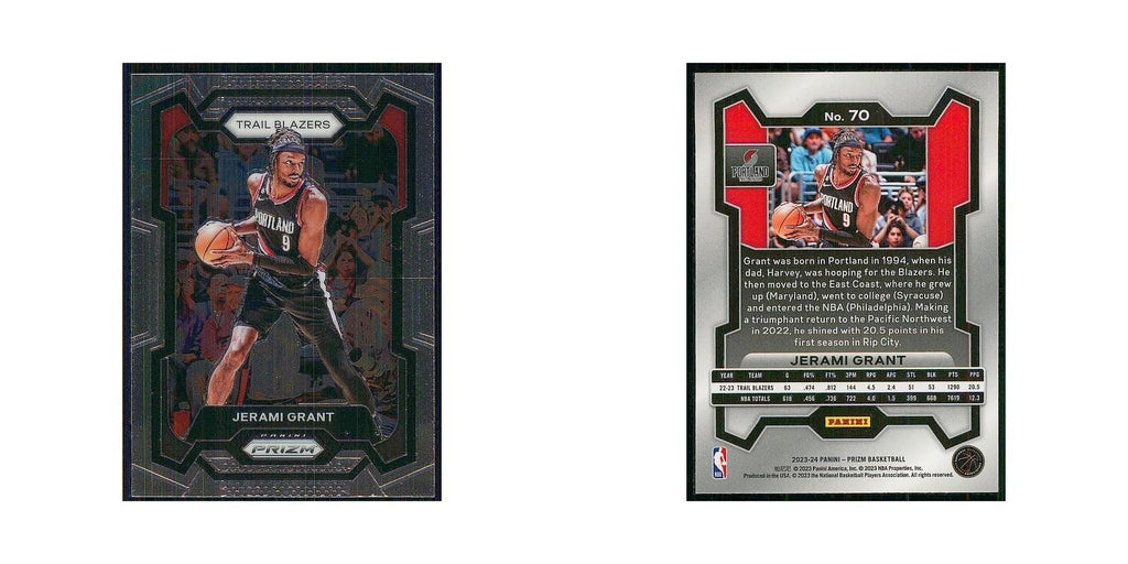 2023 Panini Prizm Jerami Grant Blazers #70