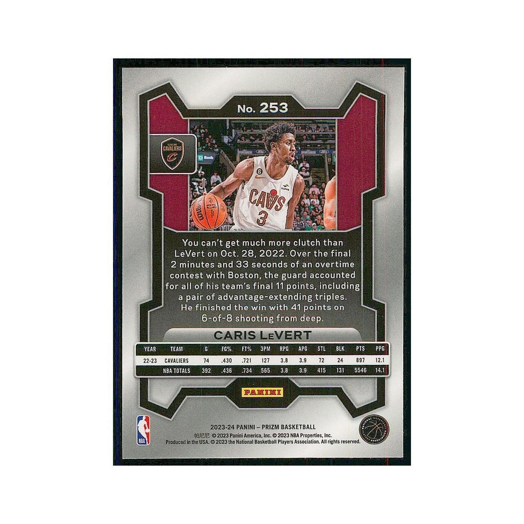 2023 Panini Prizm Caris LeVert Cavaliers #253