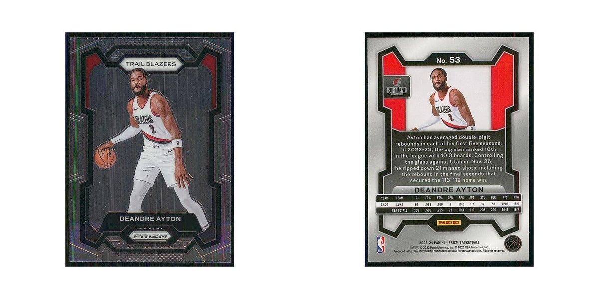 2023 Panini Prizm Deandre Ayton Blazers #53