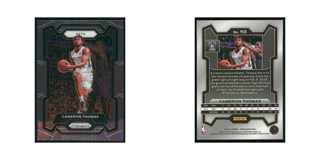 2023 Panini Prizm Cameron Thomas Nets #113