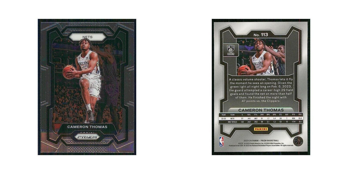 2023 Panini Prizm Cameron Thomas Nets #113