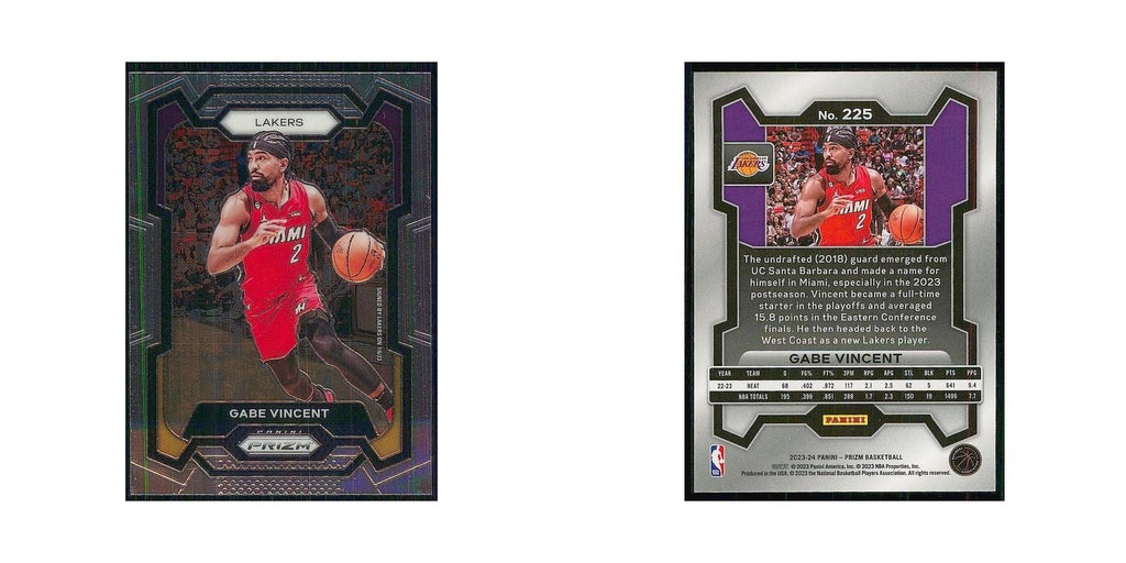 2023 Panini Prizm Gabe Vincent Lakers #225