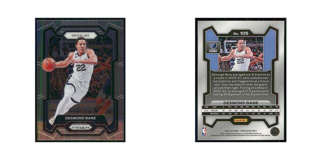 2023 Panini Prizm Desmond Bane Grizzlies #105