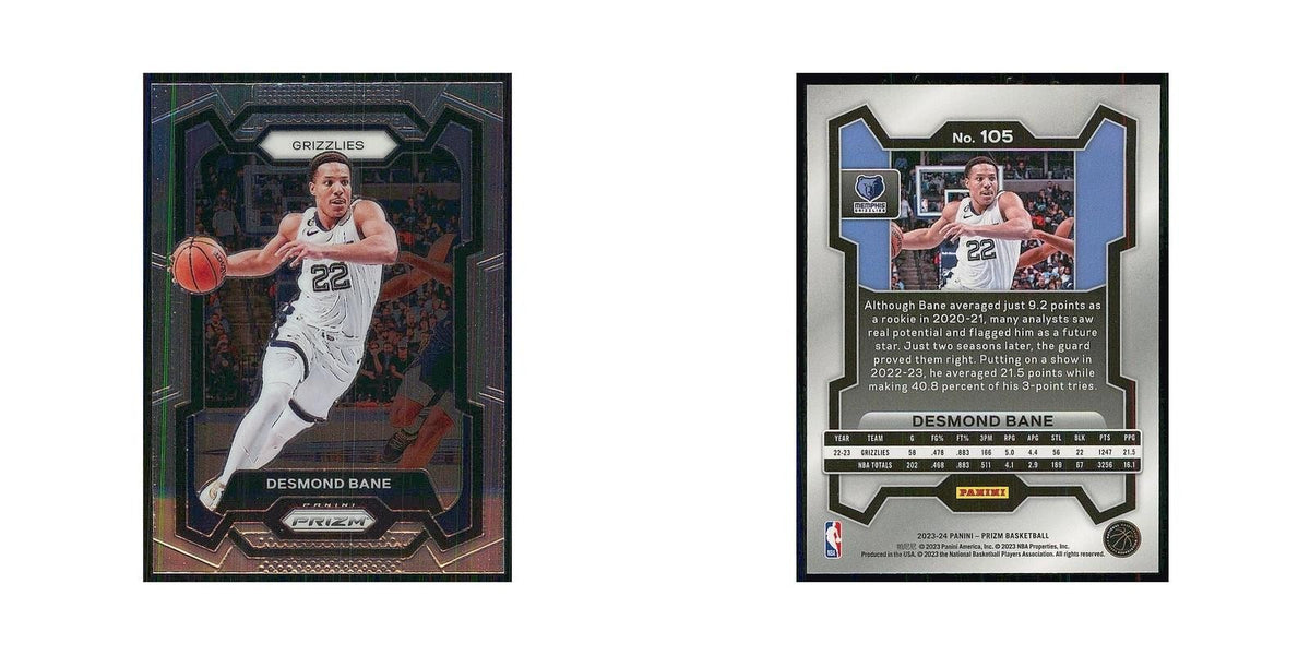 2023 Panini Prizm Desmond Bane Grizzlies #105