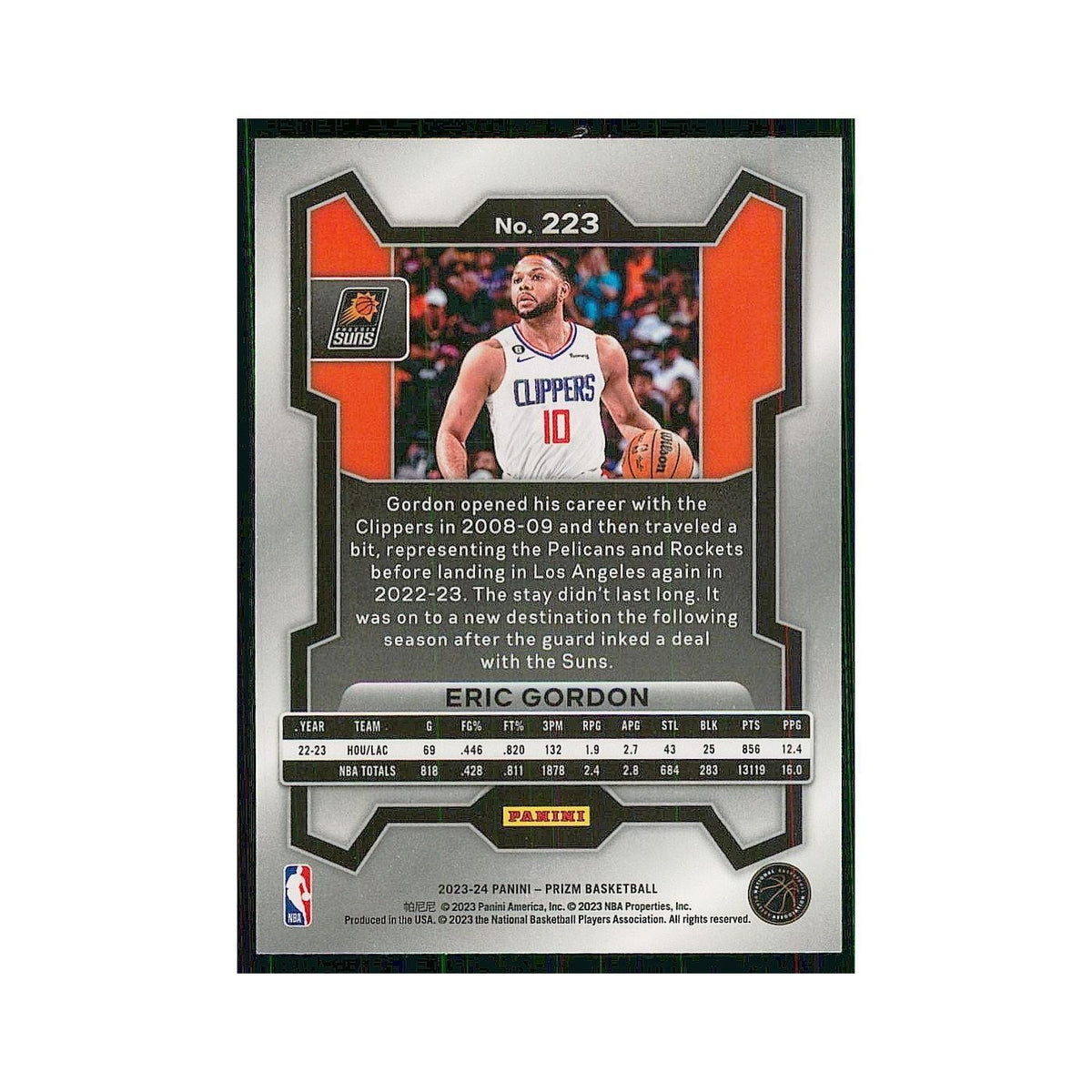 2023 Panini Prizm Eric Gordon Suns #223