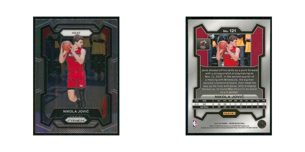 2023 Panini Prizm Nikola Jovic Heat #121