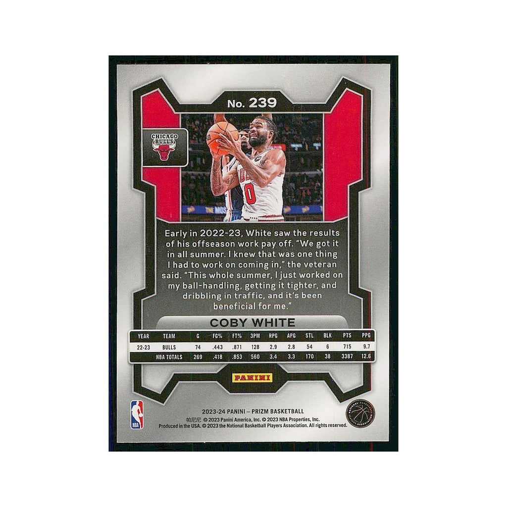 2023 Panini Prizm Coby White Bulls #239