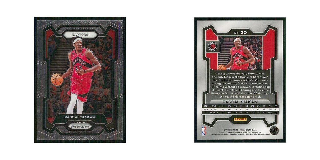 2023 Panini Prizm Pascal Siakam Raptors #30