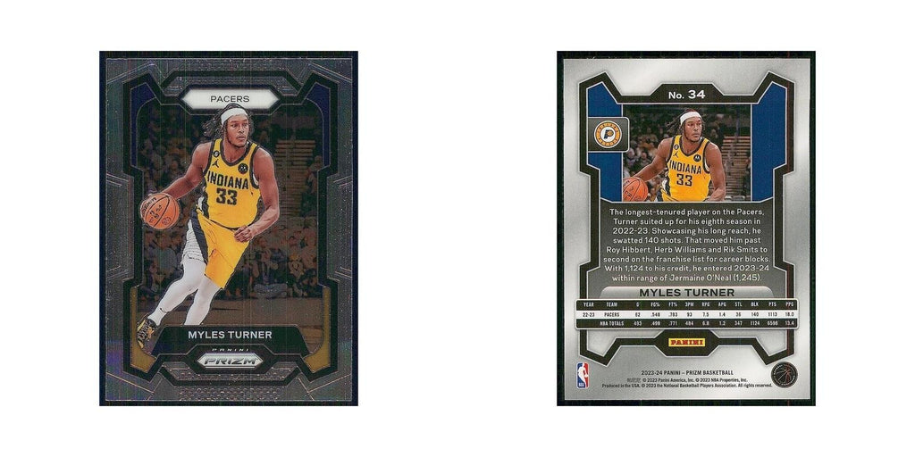 2023 Panini Prizm Myles Turner Pacers #34