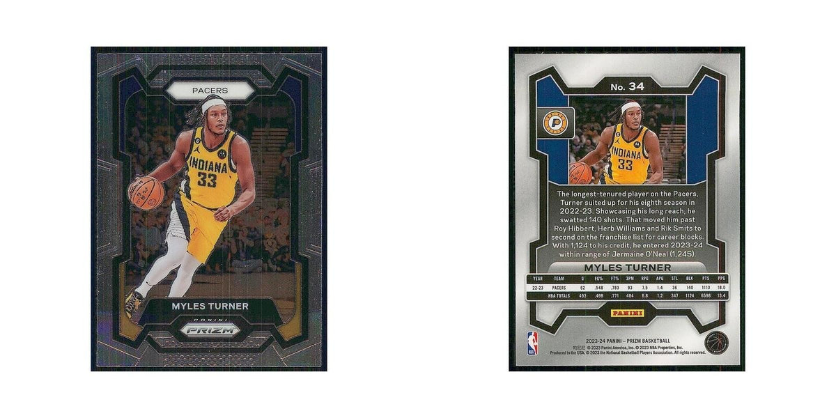 2023 Panini Prizm Myles Turner Pacers #34