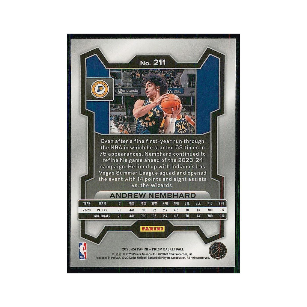 2023 Panini Prizm Andrew Nembhard Pacers #211