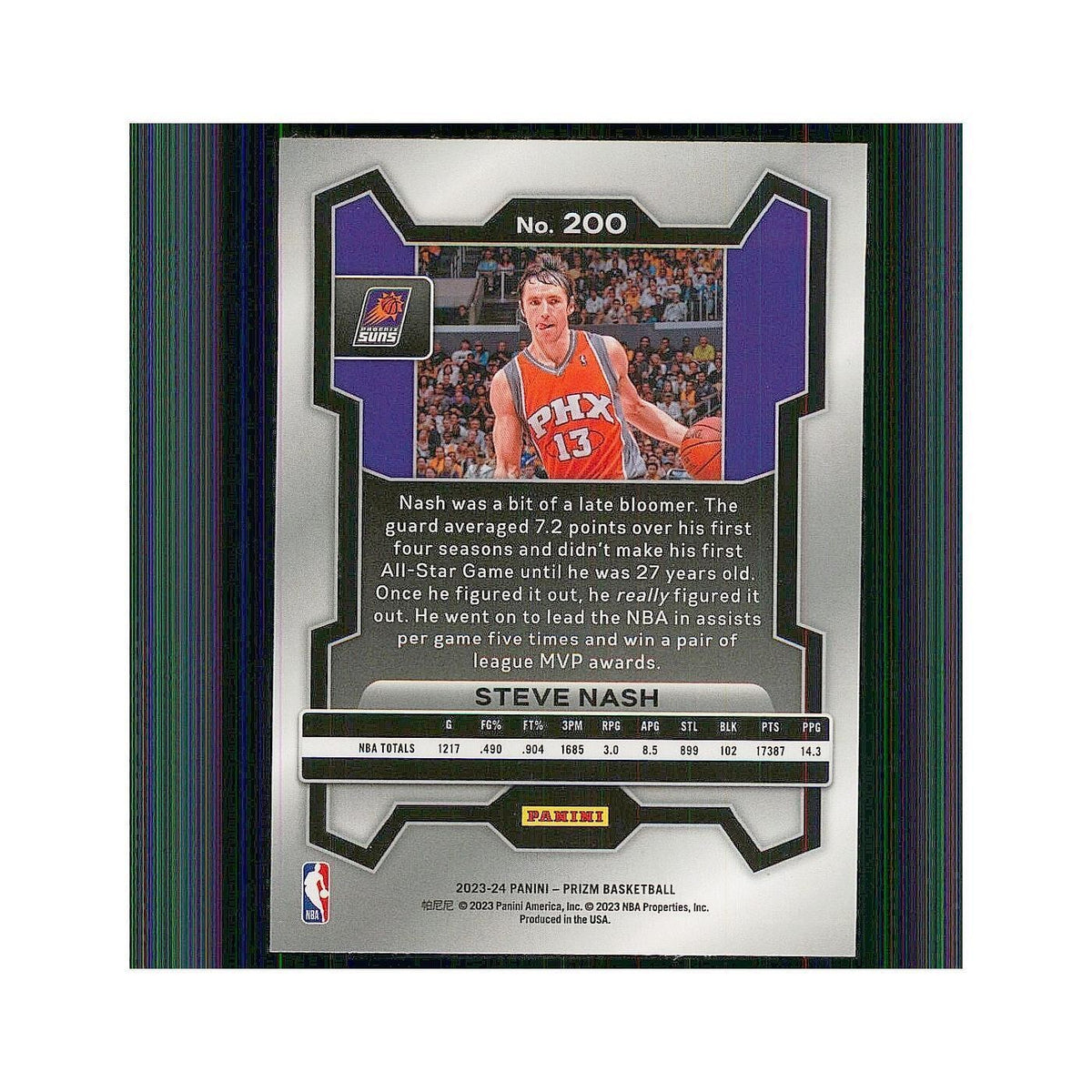 2023 Panini Prizm Steve Nash Suns #200