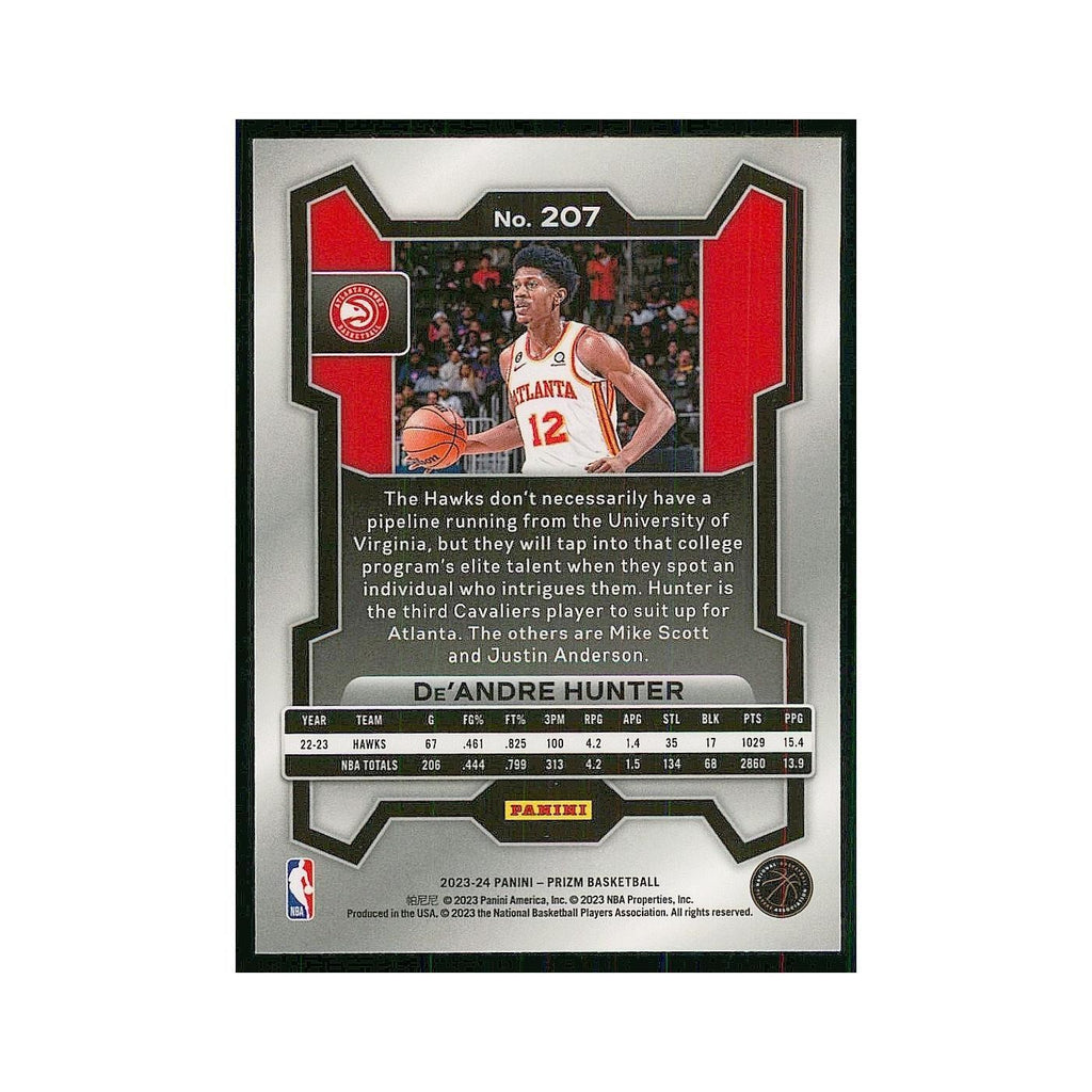 2023 Panini Prizm De'Andre Hunter Hawks #207