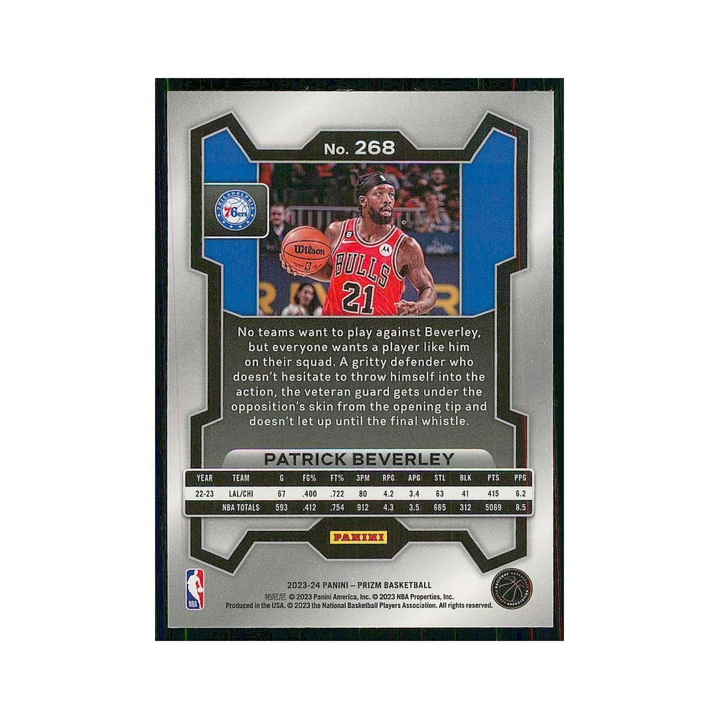 2023 Panini Prizm Patrick Beverley 76ers #268