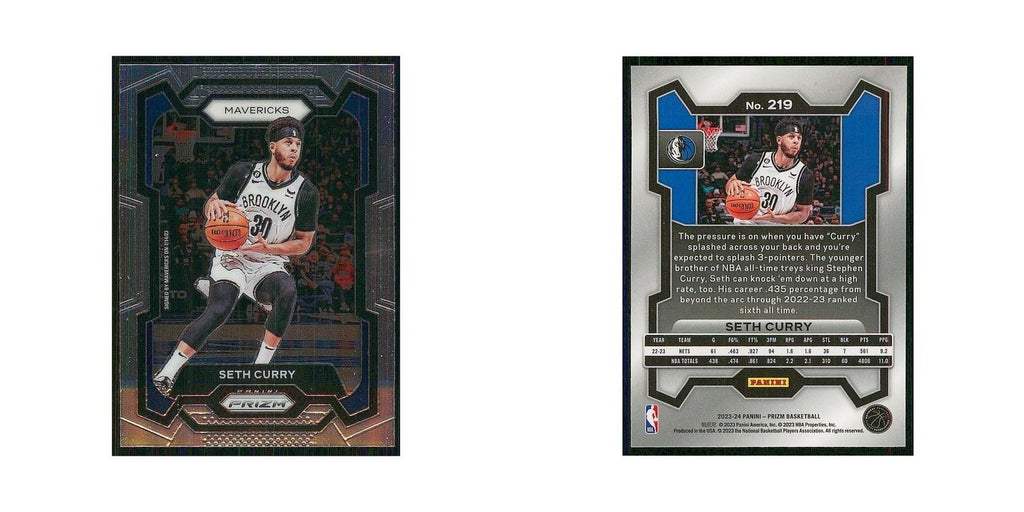 2023 Panini Prizm Seth Curry Mavericks #219