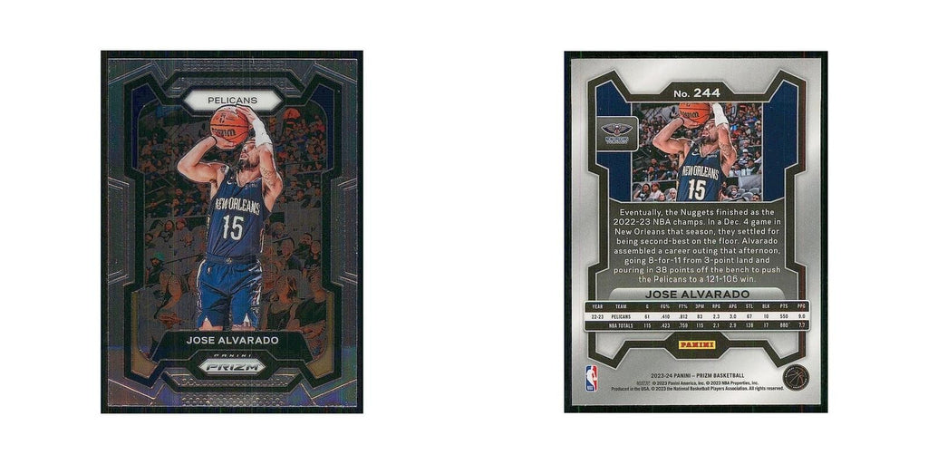 2023 Panini Prizm Jose Alvarado Pelicans #244