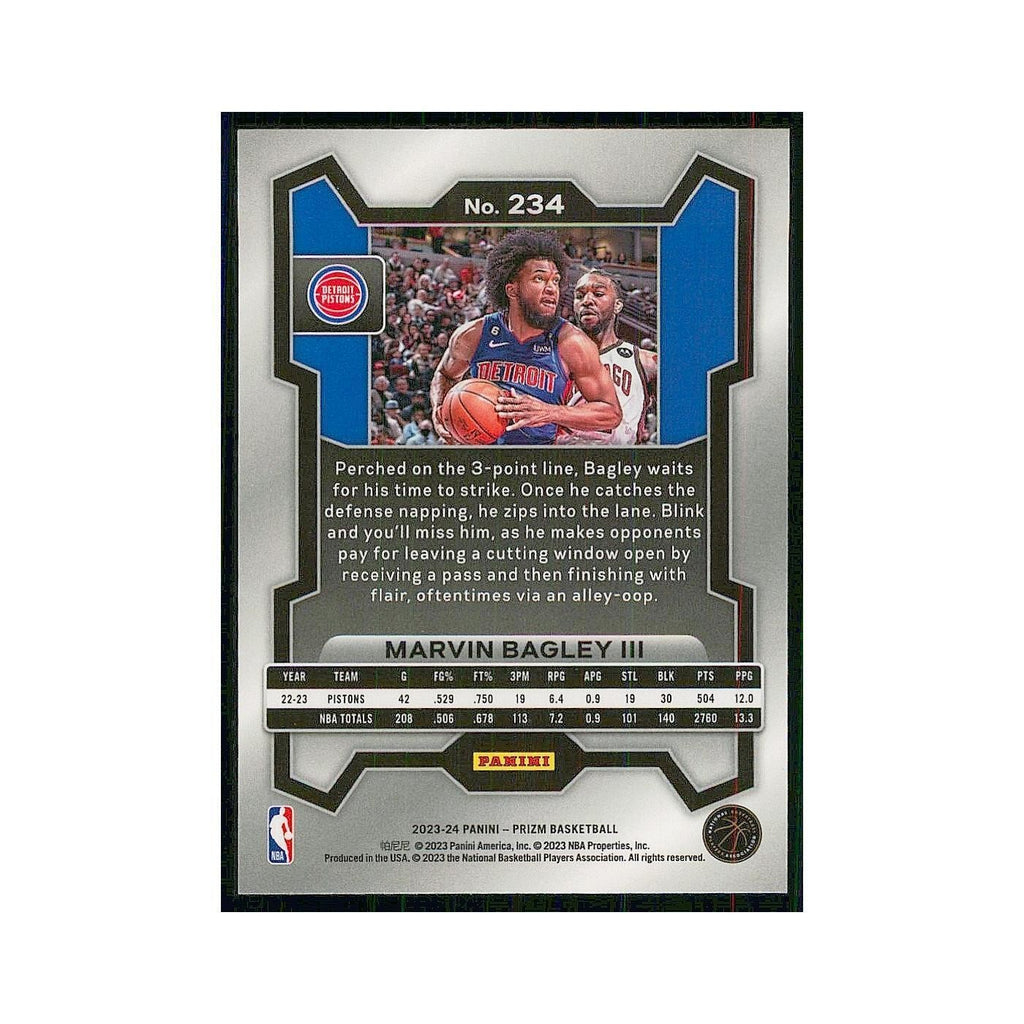 2023 Panini Prizm Marvin Bagley III Pistons #234