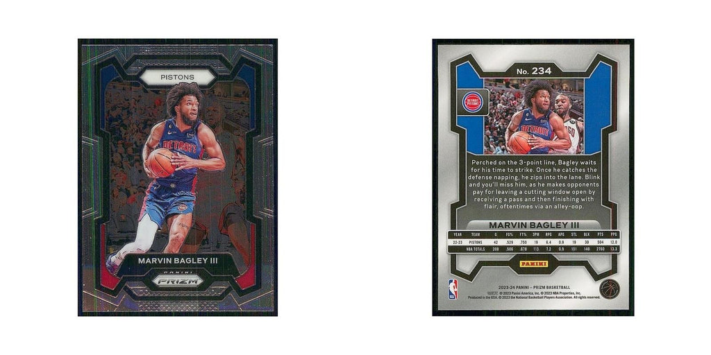 2023 Panini Prizm Marvin Bagley III Pistons #234