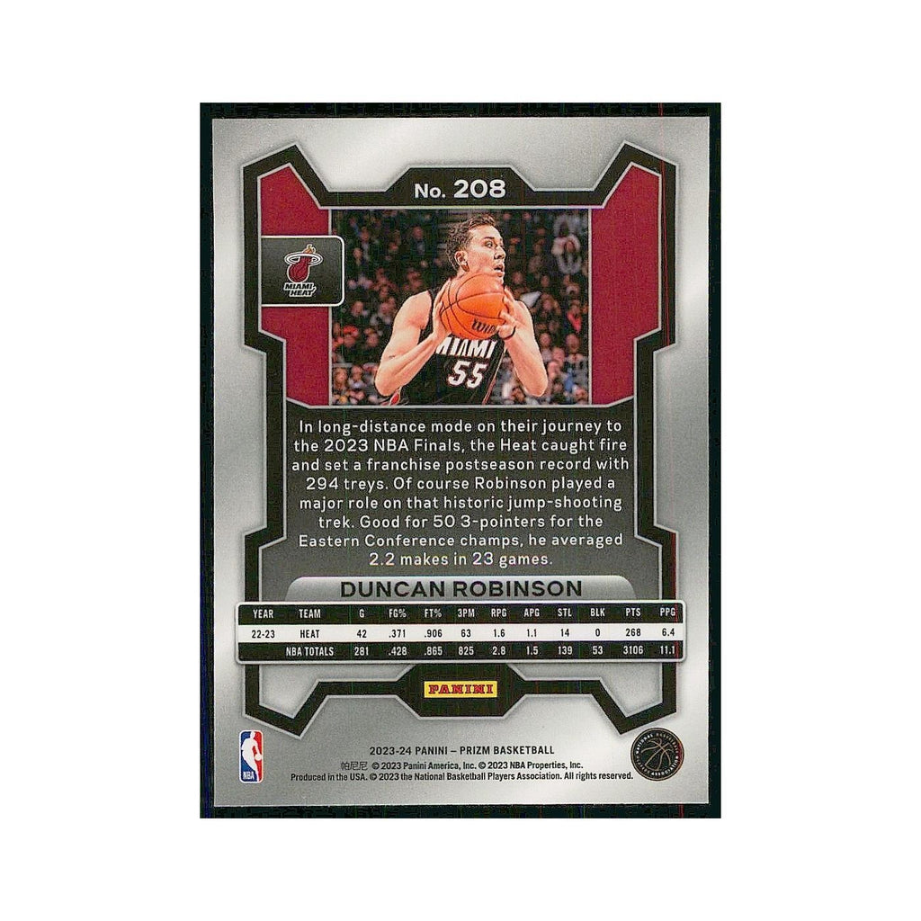2023 Panini Prizm Duncan Robinson Heat #208