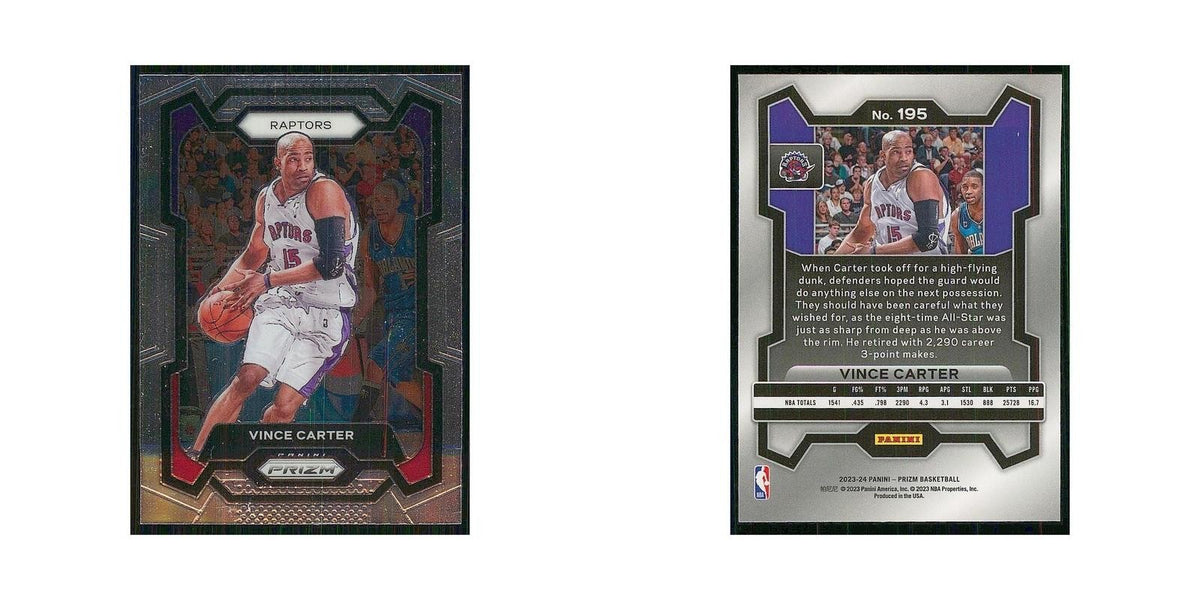 2023 Panini Prizm Vince Carter Raptors #195