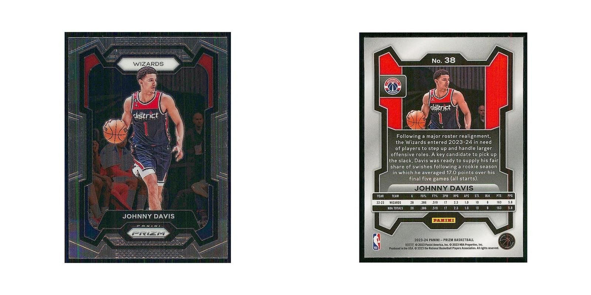 2023 Panini Prizm Johnny Davis Wizards #38