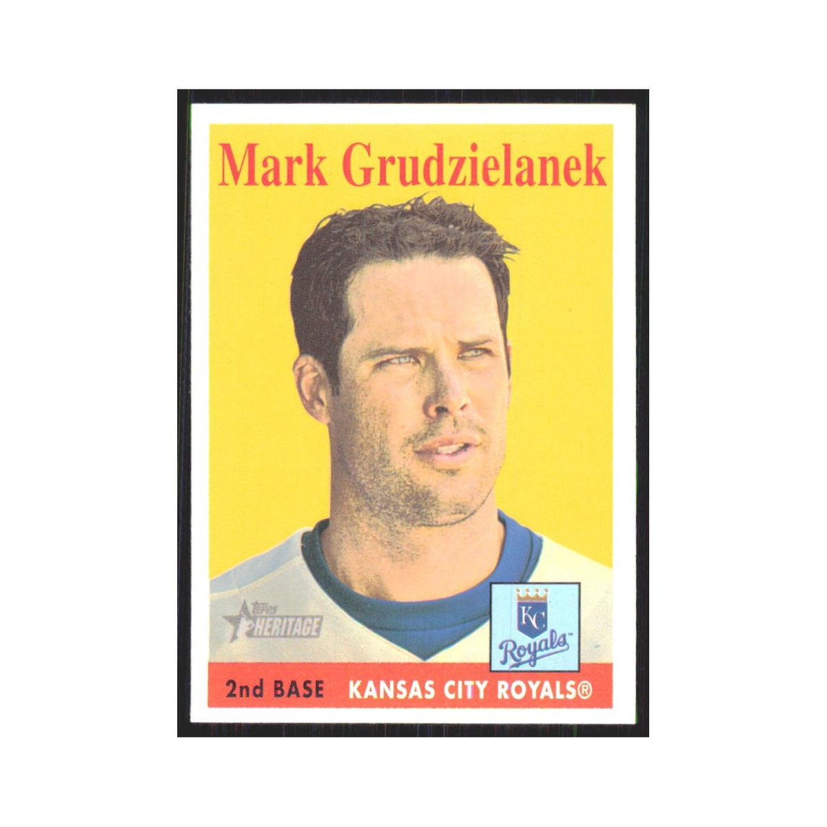 Mark Grudzielanek 2007 Topps Heritage #280 Kansas City Royals Baseball Card NM