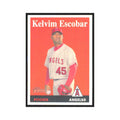 Kelvim Escobar 2007 Topps Heritage #57 Los Angeles Angels Baseball Card NM