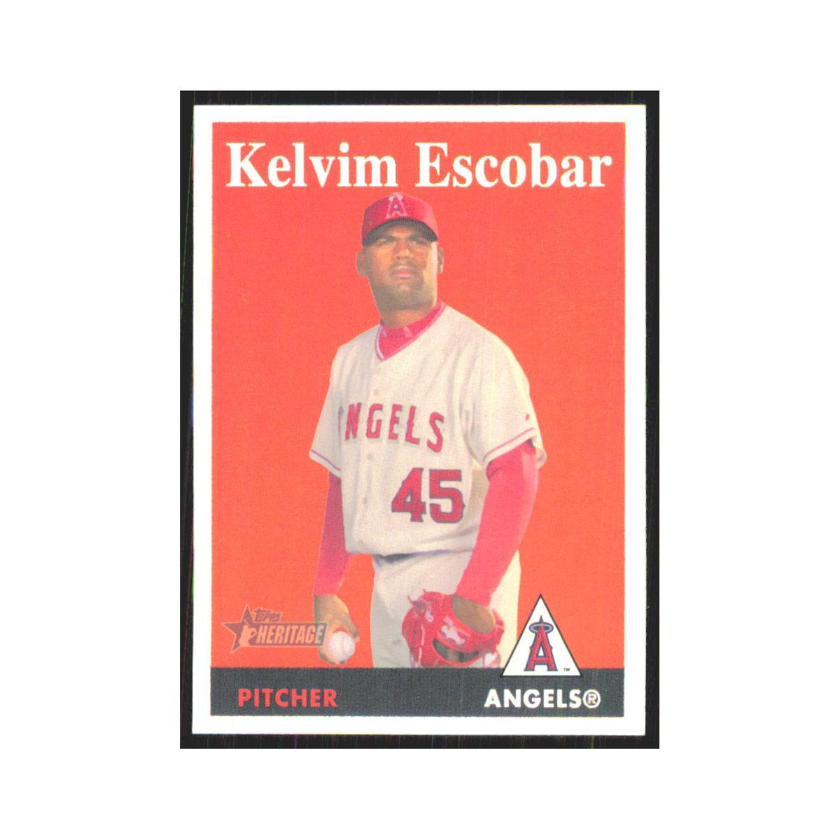 Kelvim Escobar 2007 Topps Heritage #57 Los Angeles Angels Baseball Card NM
